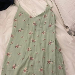 Reformation green floral midi dress